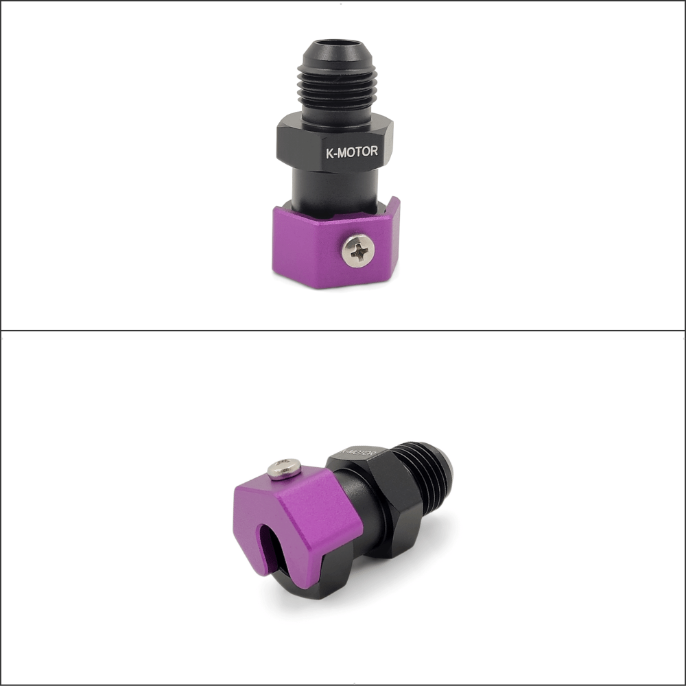 6AN to 1/4 – Push On Hardline Fitting – SAE Quick Connect EFI Adapter