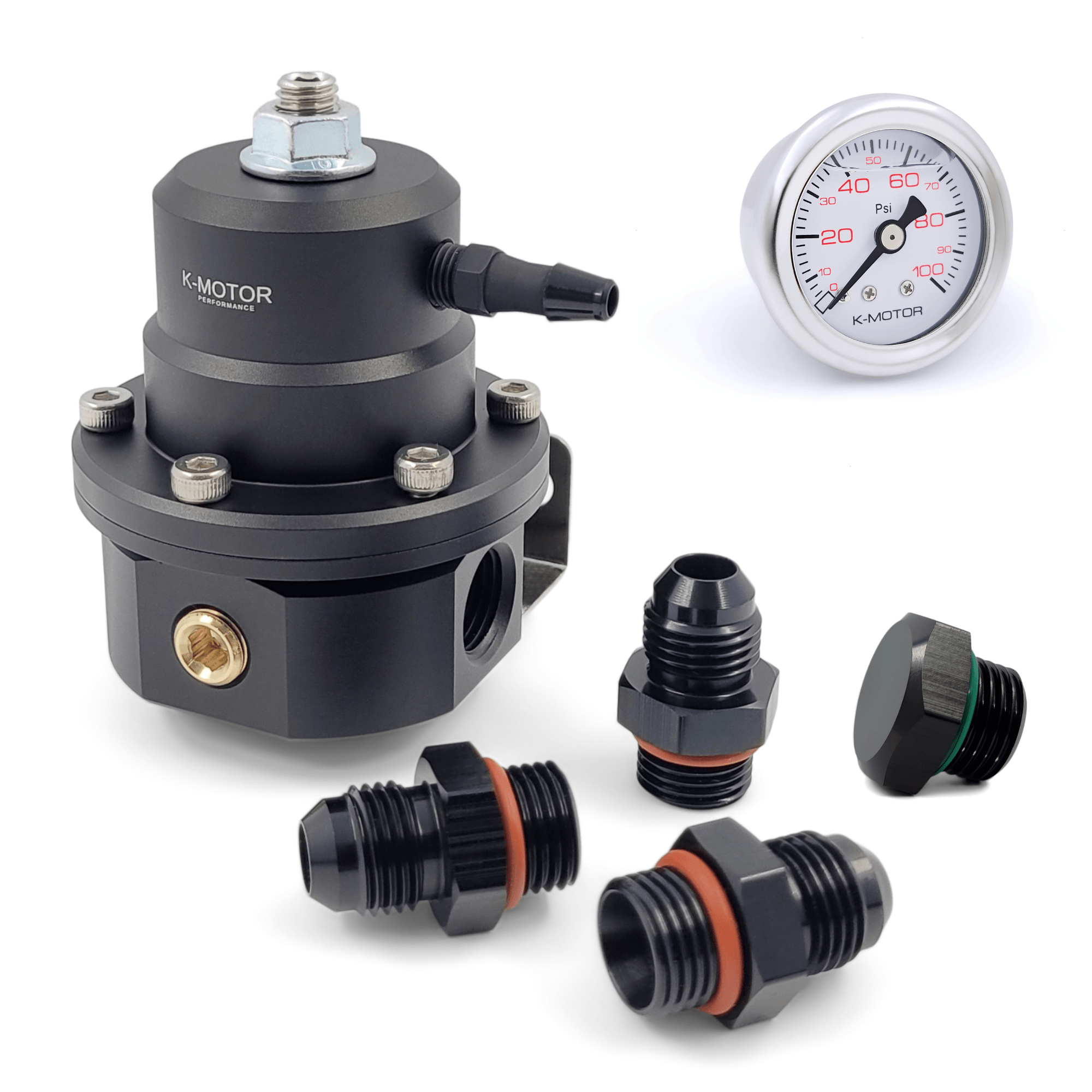 6AN Fuel Pressure Regulator Kit - Return Adjustable - KMOTOR